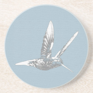 Grauer Hummingbird-Untersetzer Getränkeuntersetzer