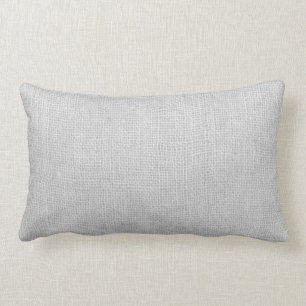 Grauer Leinwand-Vintager Blick-rustikales Land Lendenkissen