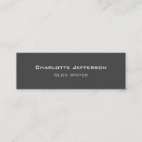 Grauer Minimalistischer Blog Writer Internet Web D