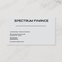 Grauer minimalistischer Finanzprofi anpassbar