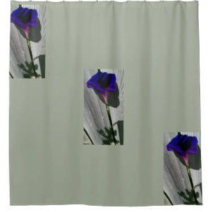 Grauer mit Blumenduschvorhang Duschvorhang