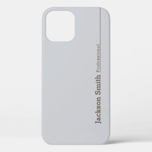 Grauer, moderner minimalistischer personalisierter Case-Mate iPhone hülle