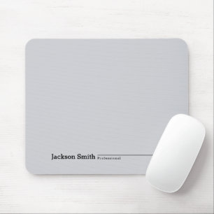 Grauer, moderner minimalistischer personalisierter mousepad