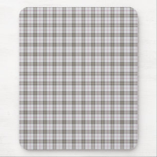 Grauer Modetartan Mousepad