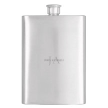 Grauer Monogramm Individuelle Name für seine Wasse