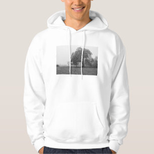 Grauer Nebeliger Herbstmorgen Hoodie
