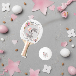 Grauer Osterhase Personalisierter Ping-Pong-Ball Tischtennisball