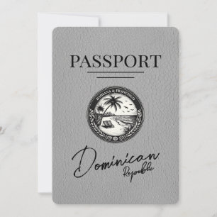 Grauer Pass für die Dominikanische Republik Save t The Date