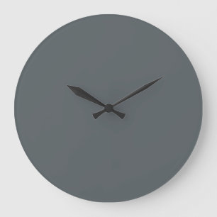 Grauer Personalisierter Grausilber-Trend Große Wanduhr