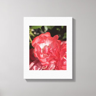 grauer Piink-Blumenprint für einen Tag Leinwanddruck