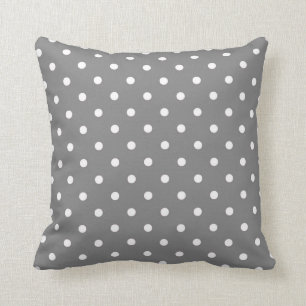 Grauer Polka-Dot-Throw-Kissen Kissen