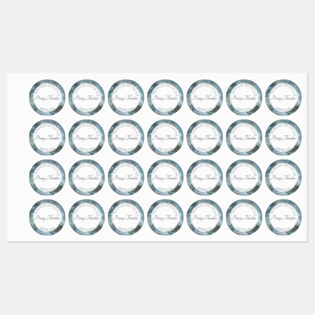 Grauer Quarz Etiketten (Blatt)