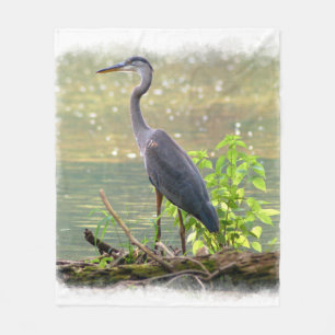 Grauer Reiher 1 Fleecedecke