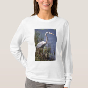 Grauer Reiher Wasservogel T-Shirt