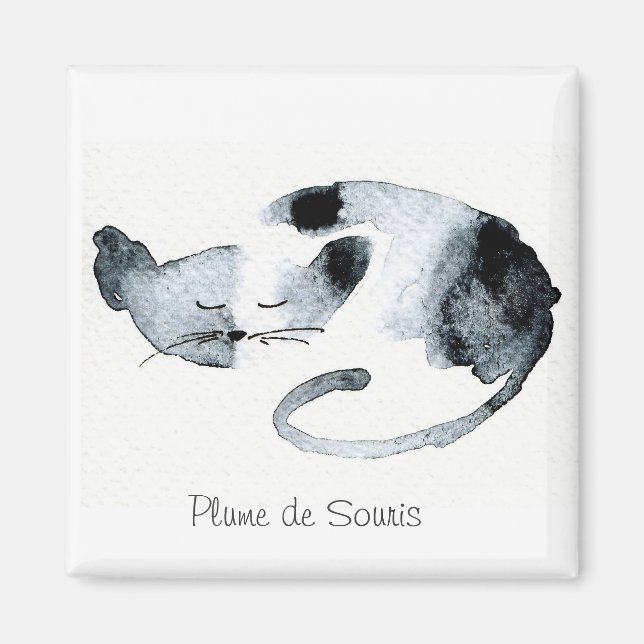 Grauer Schlangenkauz Magnet (Vorne)