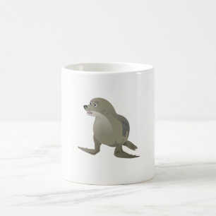 Grauer Seehund Tasse