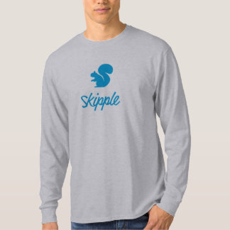 Grauer Skipple Lang-Sleeved T - Shirt