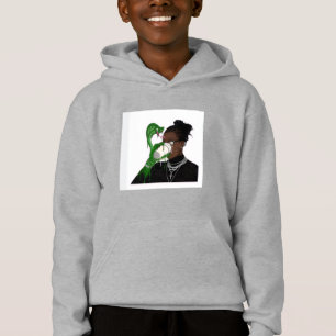 Grauer Slatt Young Thug Hoodie für Jungen und Teen