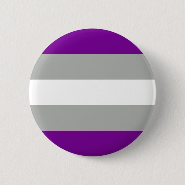 Grauer Stolz Flag LGBT Prix Button (Vorderseite)