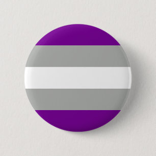 Grauer Stolz Flag LGBT Prix Button