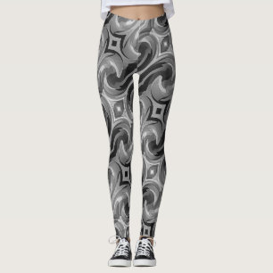 Grauer Strudel Leggings