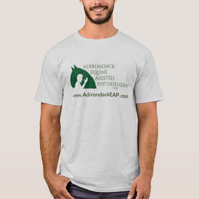 Grauer T - Shirt mit Adk EAP Logo (Vorderseite)