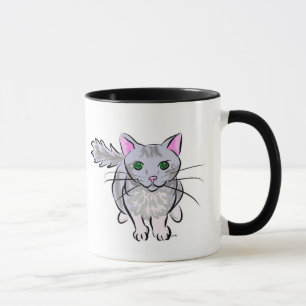 Grauer Tabby Tasse