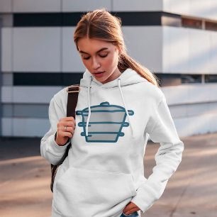 Grauer Topf Hoodie