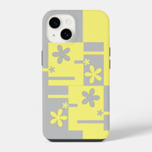 Grauer und gelber Druck, iPhone Case-Mate 14 Hülle