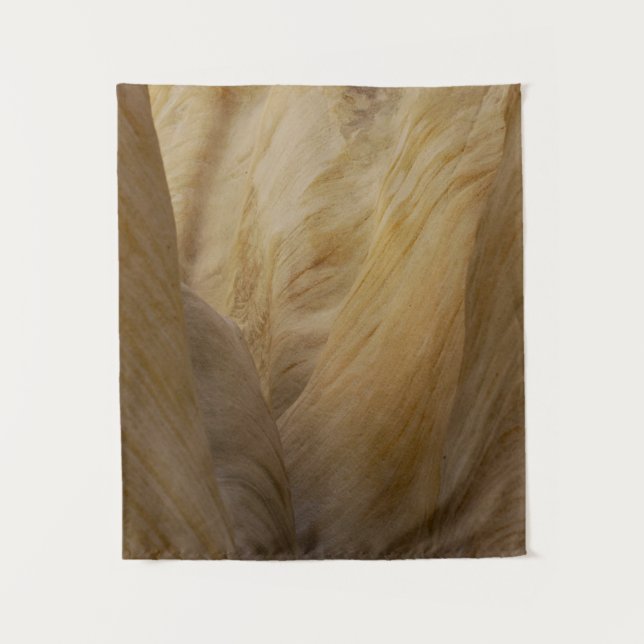 Grauer und gelber Stein Wandteppich (Vorderseite)