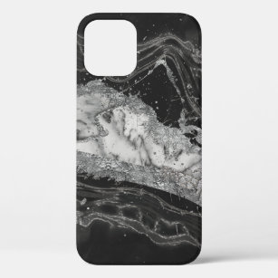 Grauer und weißer Marmor und abstrakt silber Case-Mate iPhone Hülle