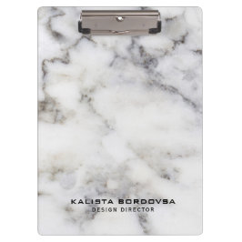 Grauer und weißer Marmorstein Klemmbrett