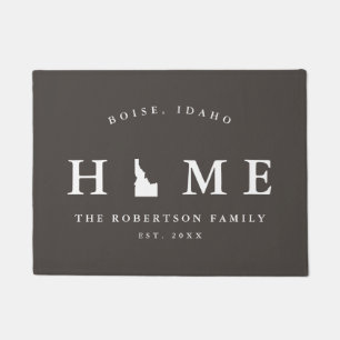 Grauer und weißer Staat von Idaho Mat, Doormat Fußmatte