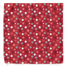 Grauer Weiß und Roter Polka Dot
