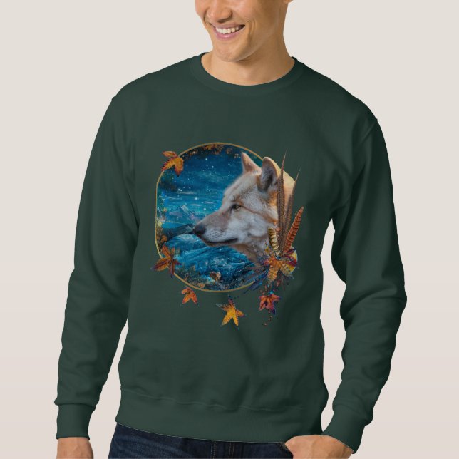 Grauer Wolf "DIE GROSSE QUESTE" Sweatshirt (Vorderseite)