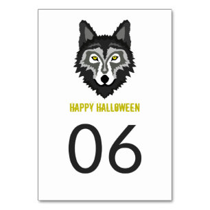 Grauer Wolf, Halloween-Party Tischnummer