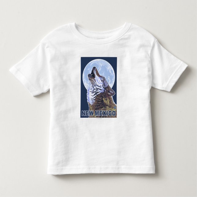 Grauer Wolf HowlingNew Mexiko Kleinkind T-shirt (Vorderseite)