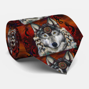 GRAUER WOLF KRAWATTE