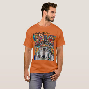 Grauer Wolf Kunst T-Shirt