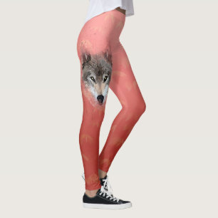 Grauer Wolf Leggings