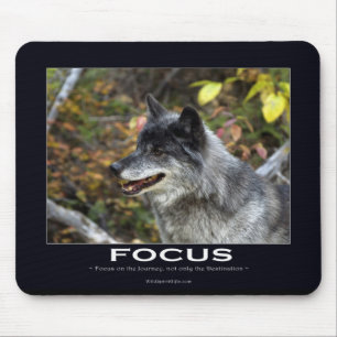 Grauer Wolf Motivierend Geschenke Mousepad