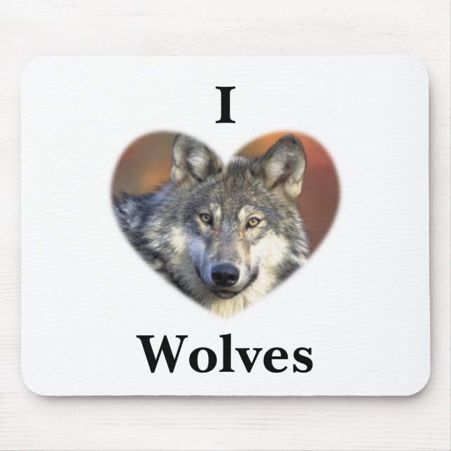 Grauer Wolf Mousepad (Vorne)