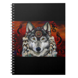 Grauer Wolf Notizblock