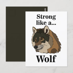 Grauer Wolf Postkarte