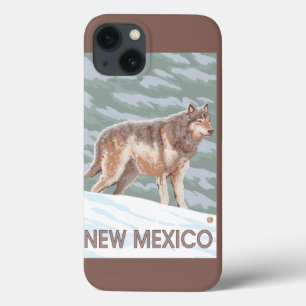 Grauer Wolf StandingNew Mexiko iPhone 13 Hülle