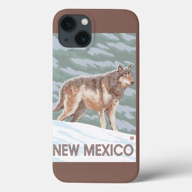 Grauer Wolf StandingNew Mexiko Case-Mate iPhone Hülle (Rückseite)