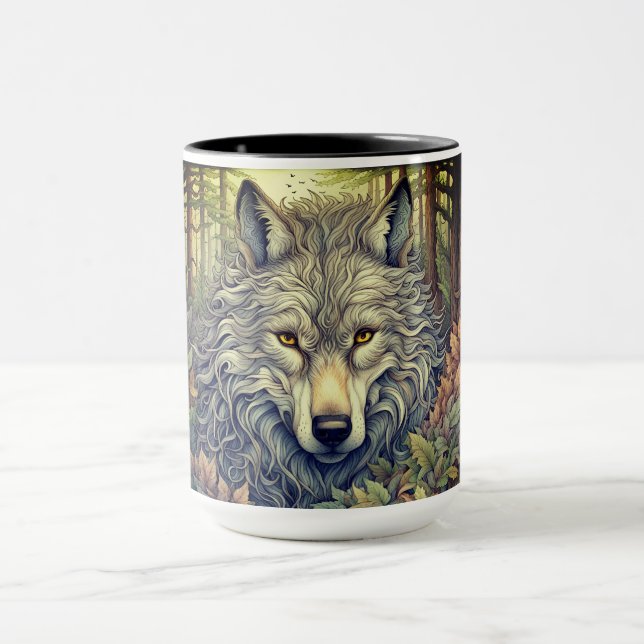 Grauer Wolf  Tasse (Zentrum)