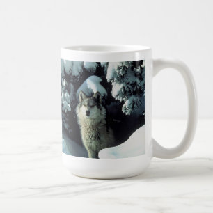 Grauer Wolf-Tasse Tasse