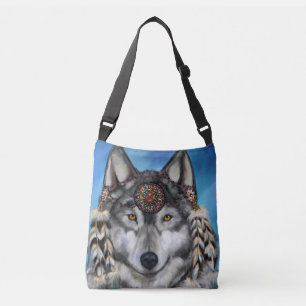 GRAUER WOLF TRAGETASCHEN MIT LANGEN TRÄGERN