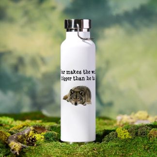 Grauer Wolf Trinkflasche